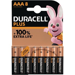 Duracell Plus AAA 8 Pack