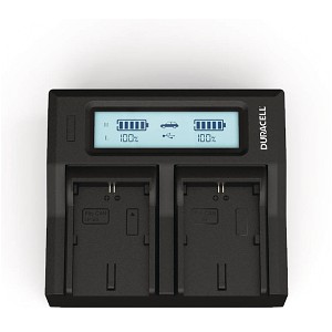 NP-550 Duracell LED Dual DSLR Battery Charger
