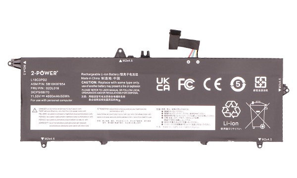 ThinkPad T14s Gen 1 20UJ Bateria (3 Células)