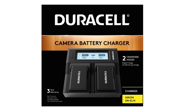 DF DSLR Carregador duplo de bateria Nikon EN-EL14