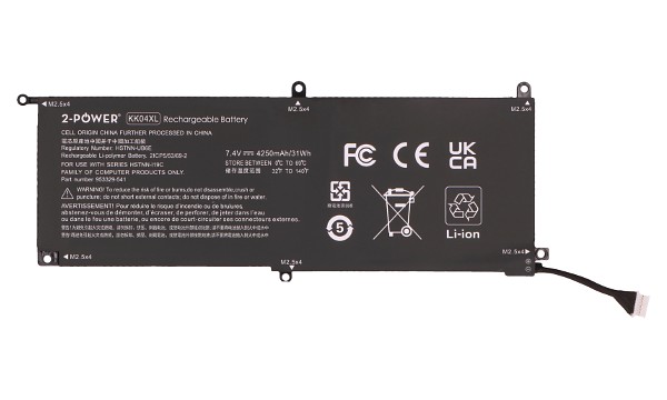 Pro Tablet x2 612 G1-P3E13UT Bateria (2 Células)