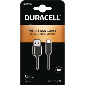 Cabo Duracell 1m USB-A para Micro USB