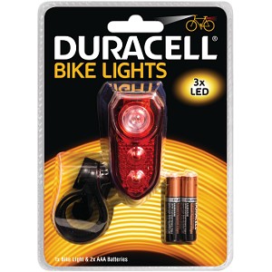 Duracell 3 LED  Rear Bicycle Light