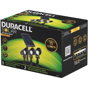 3Pk 15 Lumen Solar LED Spot Lights