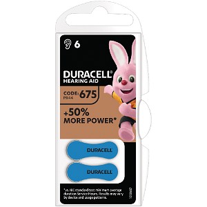 DA675 Bateria para aparelhos auditivos - 6 pack