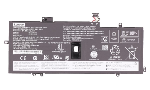 ThinkPad X1 Carbon Gen 8 Bateria (4 Células)